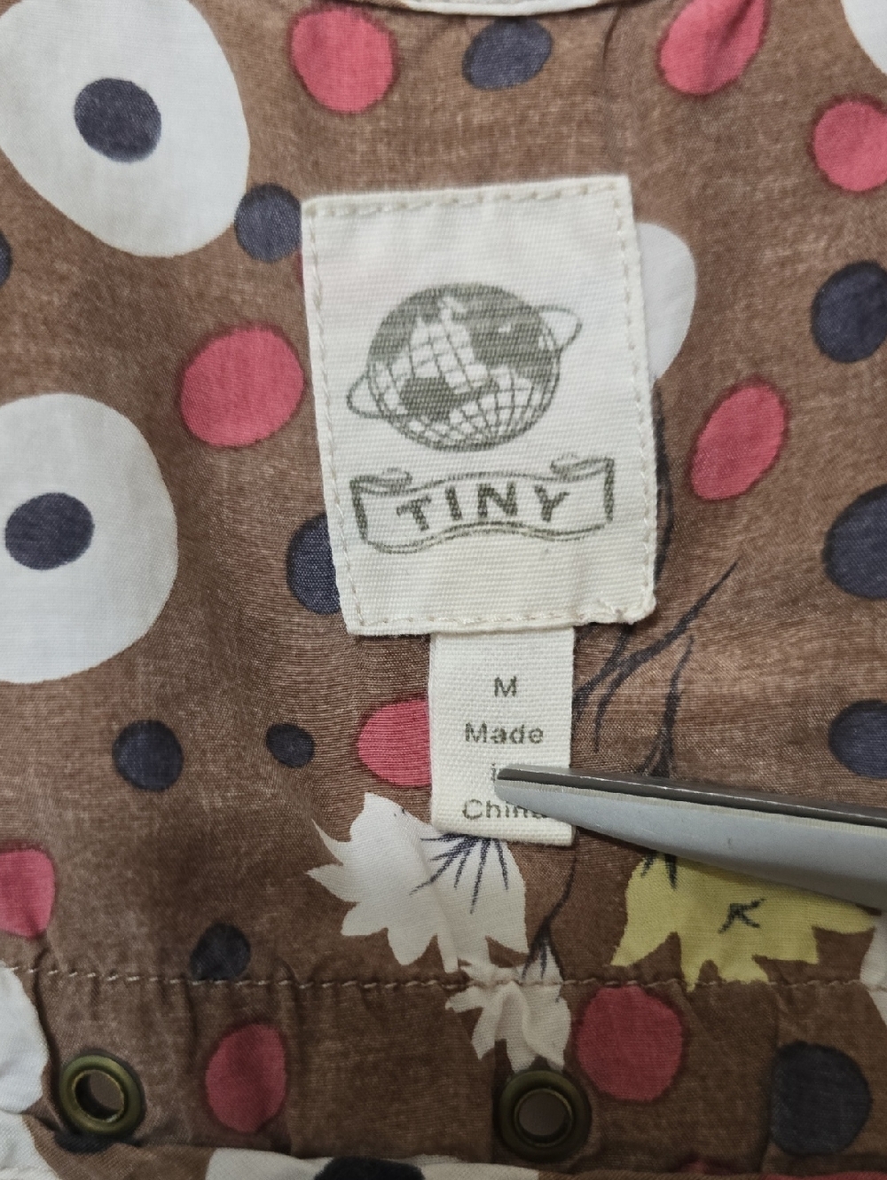 Anthropologie TINY Mixed Print Patchwork Floral Plaid Tank Top Size M Boho - Picture 6 of 7